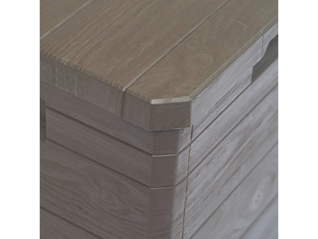 Boîte de rangement de jardin 90 L Marron