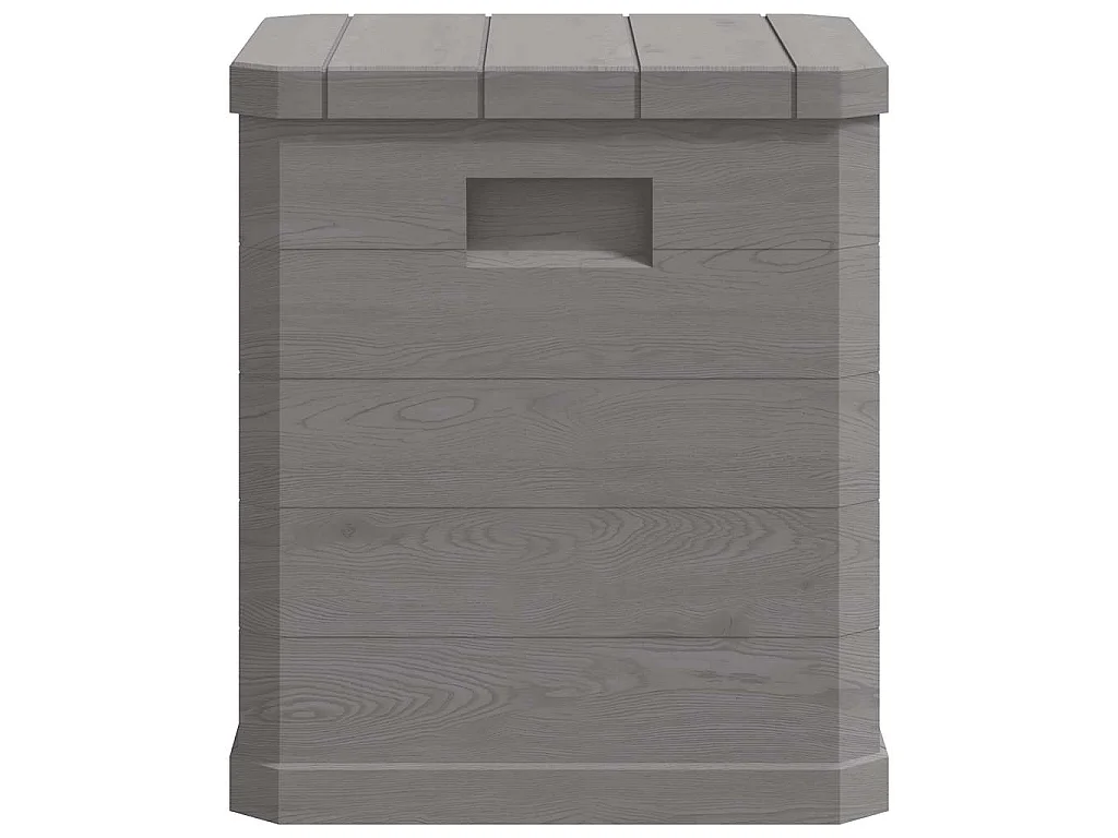 Boîte de rangement de jardin 90 L Marron