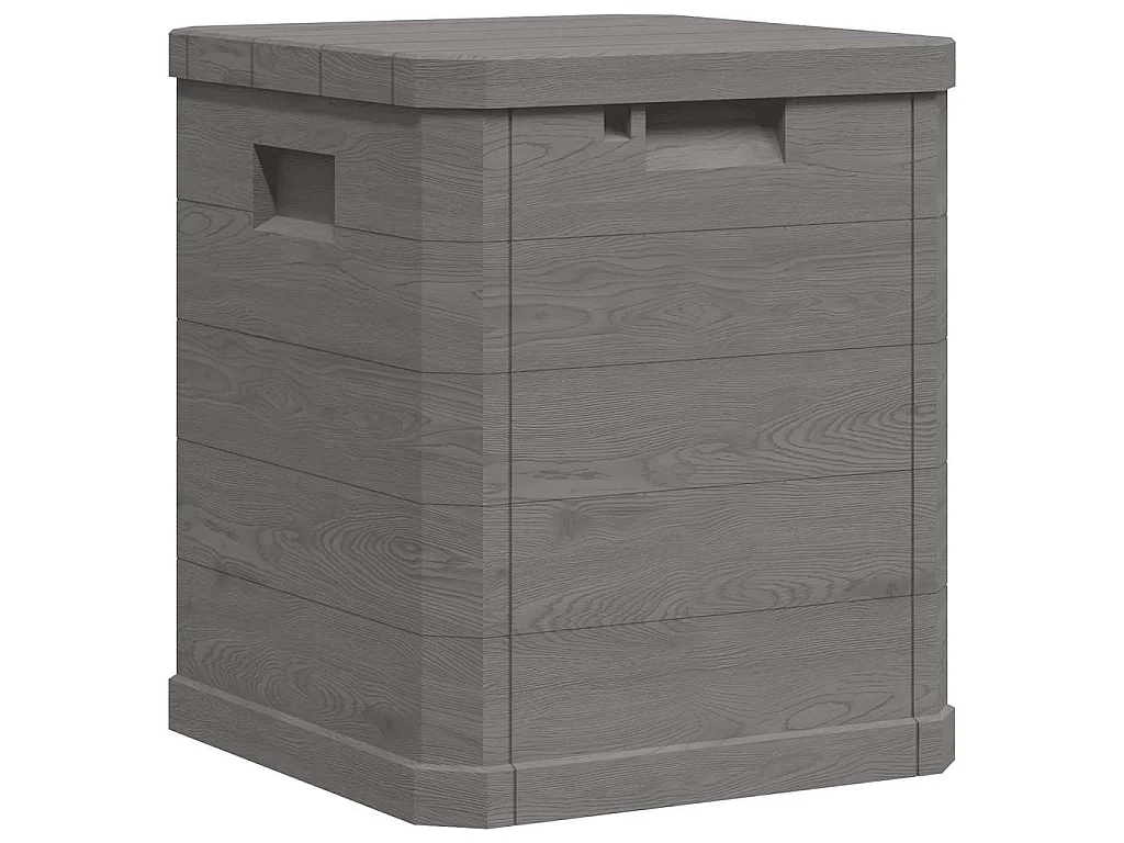 Boîte de rangement de jardin 90 L Marron