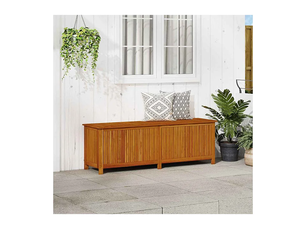 Garten-Aufbewahrungsbox 175x50x58 cm Massivholz Akazie