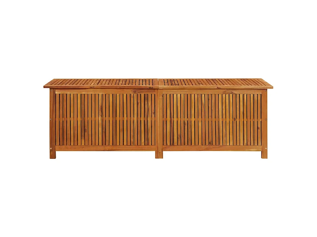 Caixa de arrumação p/ jardim 175x50x58 cm madeira acácia maciça
