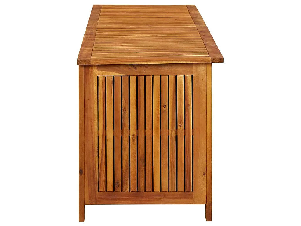 Caixa de arrumação p/ jardim 175x50x58 cm madeira acácia maciça