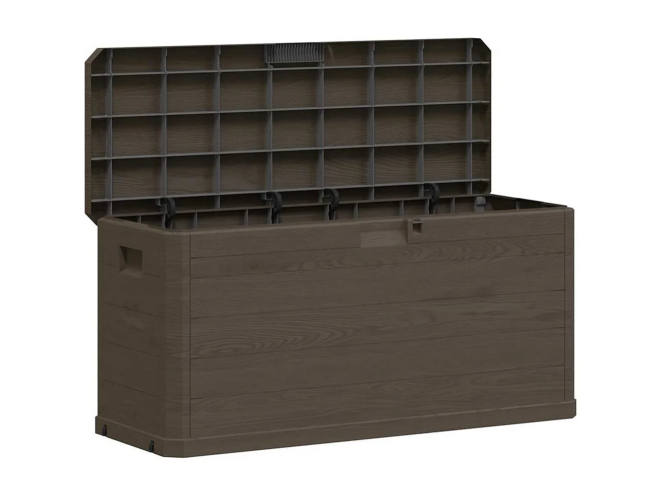 Boîte de rangement de jardin 280 L Marron