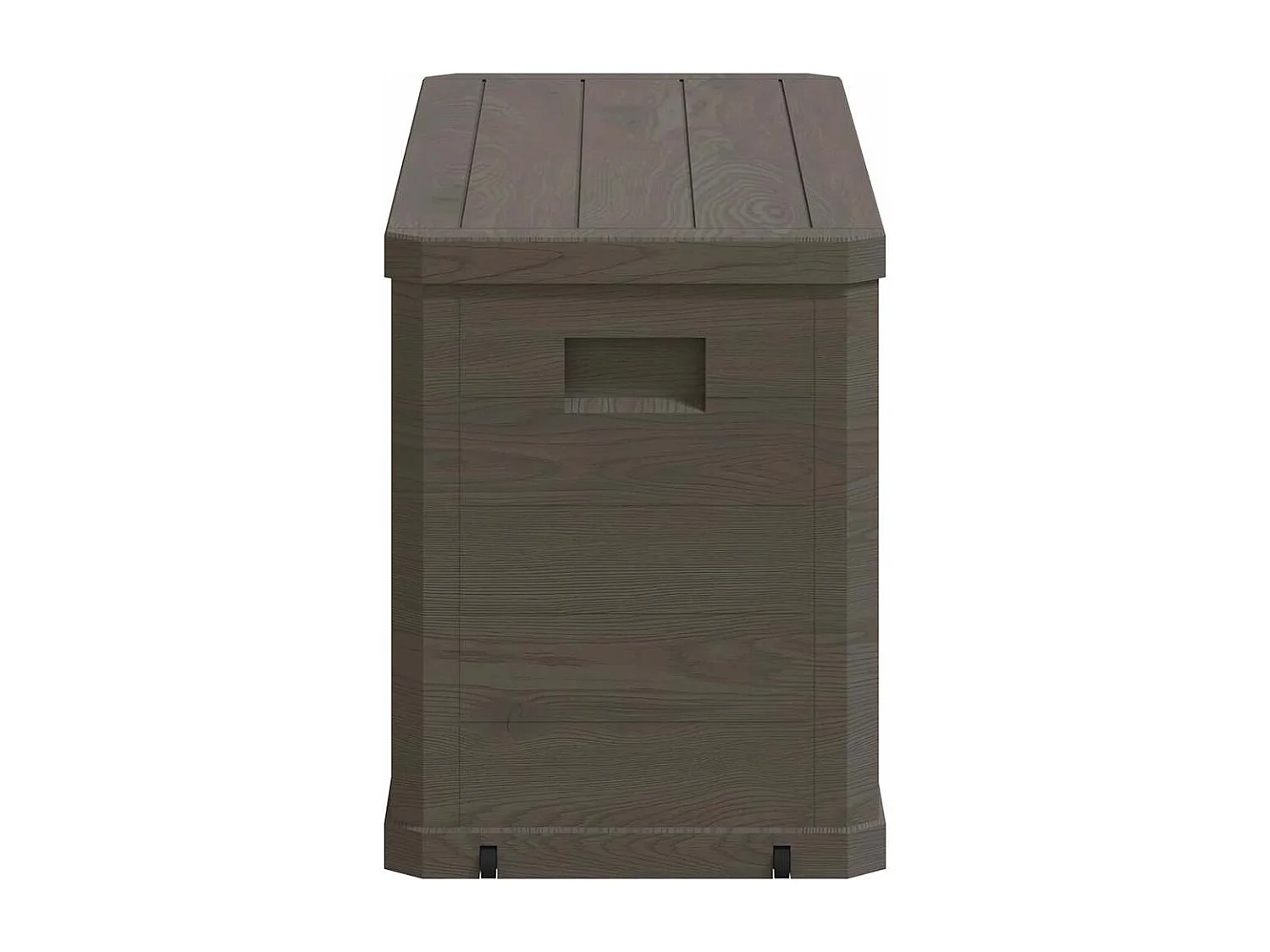 Boîte de rangement de jardin 280 L Marron
