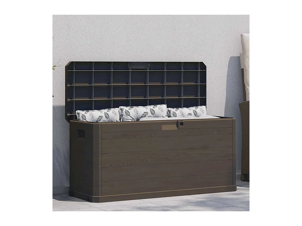 Garten-Aufbewahrungsbox 280 L Braun