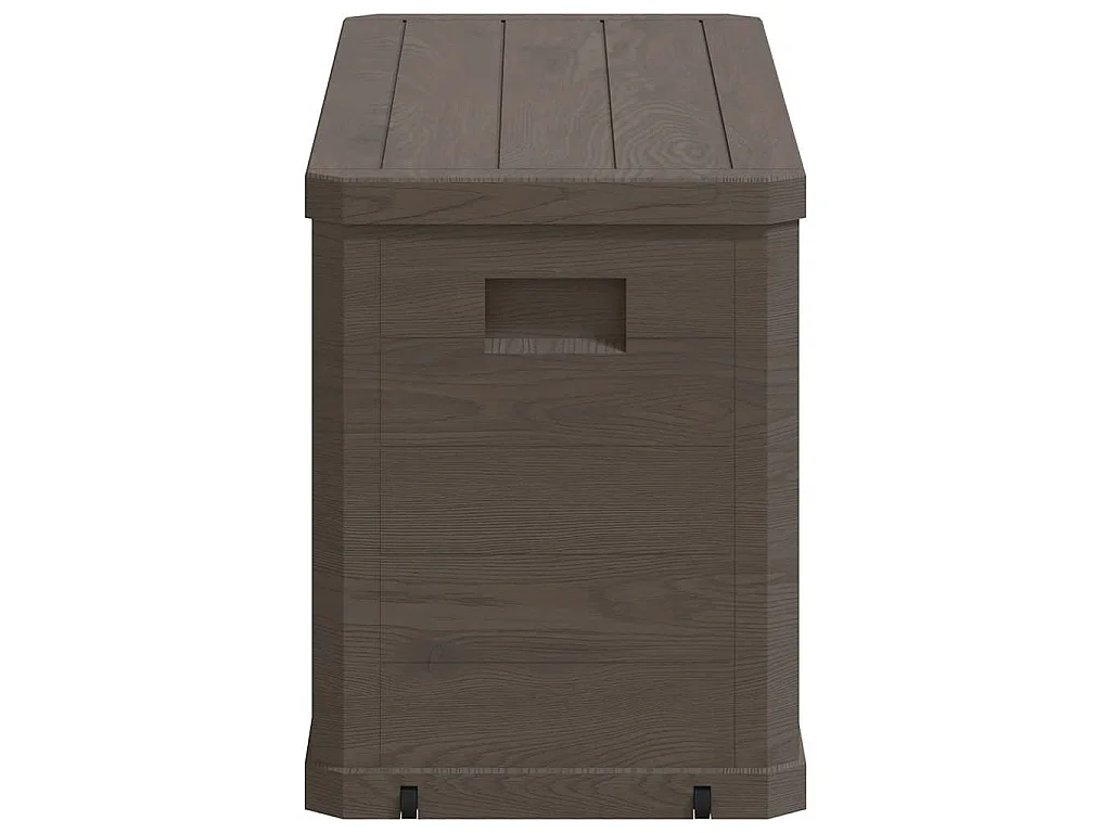 Boîte de rangement de jardin 280 L Marron