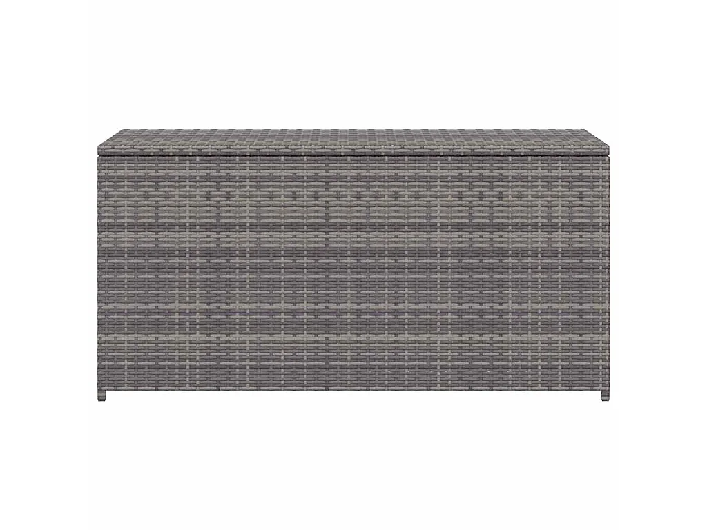 Garten-Auflagenbox Grau 120x50x60 cm Poly Rattan