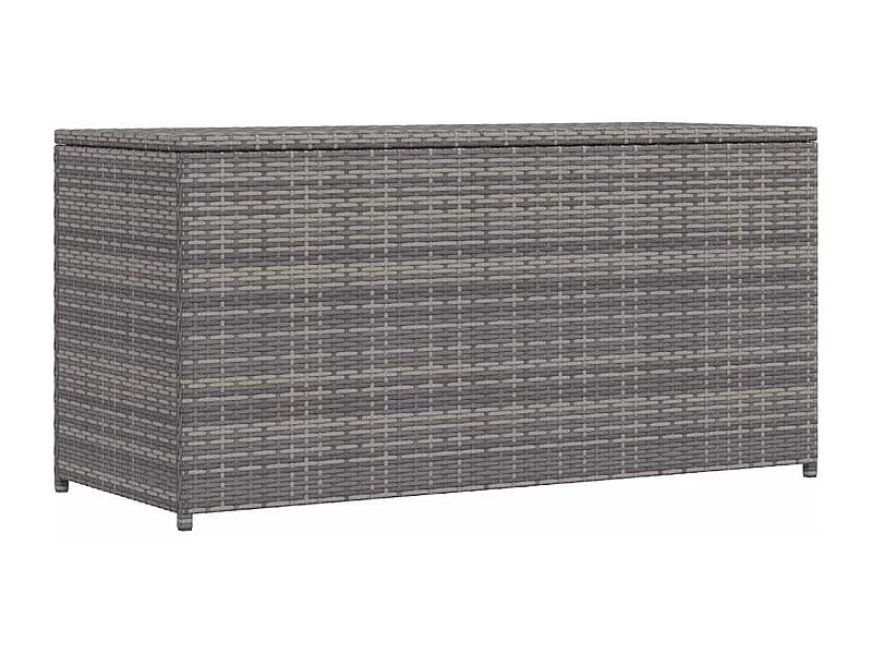 Baule da Giardino Grigio 120x50x60 cm in Polyrattan