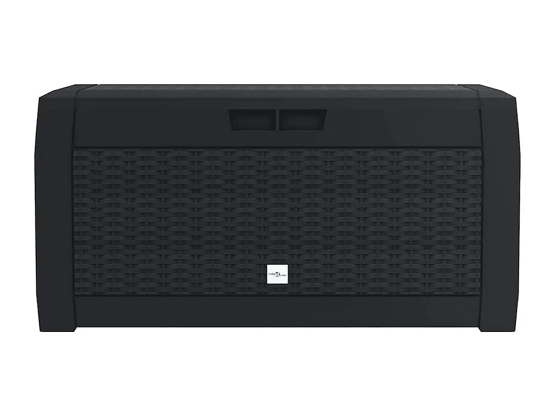 Boîte de stockage jardin Anthracite 119x48x60 cm Polypropylène