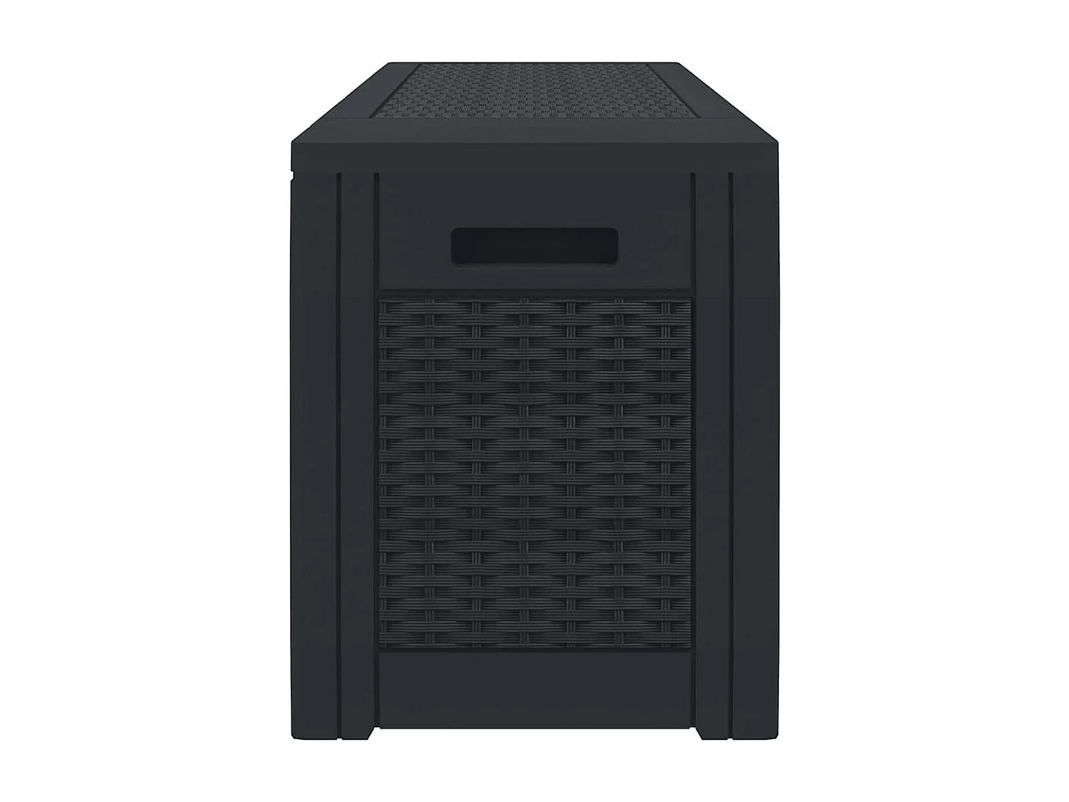 Boîte de stockage jardin Anthracite 119x48x60 cm Polypropylène