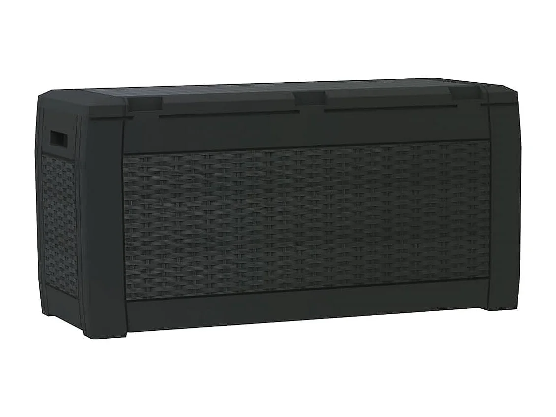 Gartentruhe Anthrazit 119x48x60 cm Polypropylen