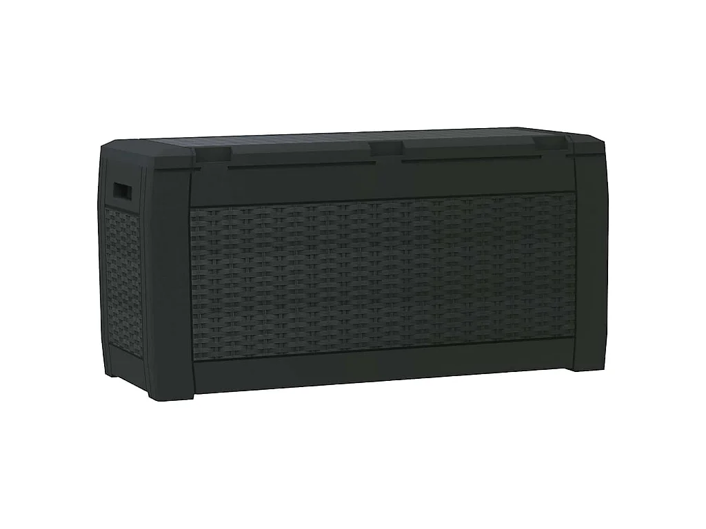Gartentruhe Anthrazit 119x48x60 cm Polypropylen