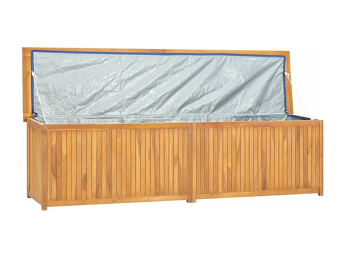 Gartenbox 200x50x55 cm Massivholz Teak