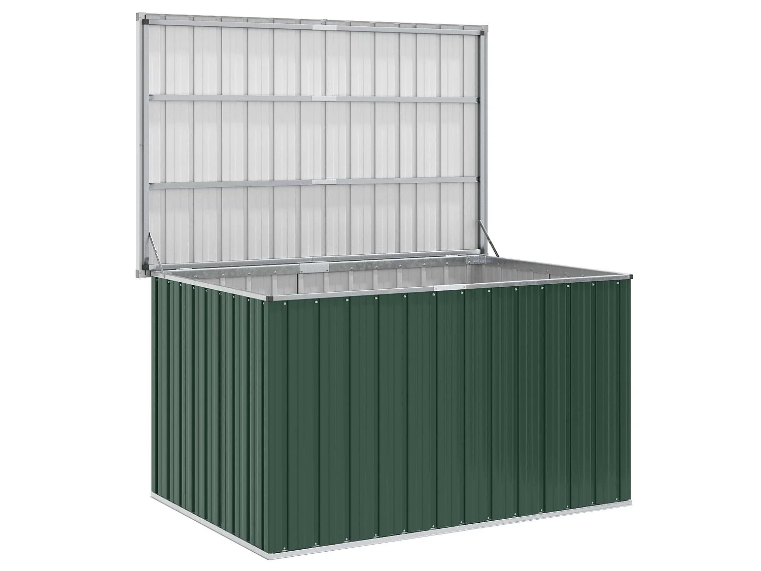 Caixa de arrumação para jardim 149x99x93 cm verde
