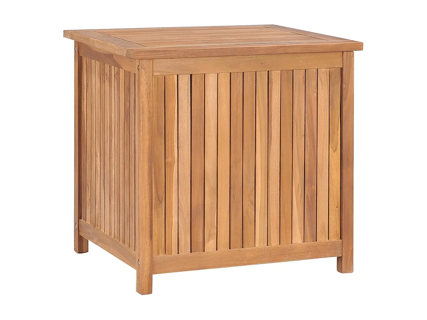 Boîte de rangement de jardin 60x50x58 cm Bois de teck solide