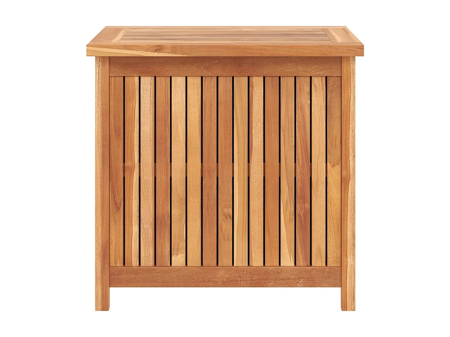Baule da Giardino 60x50x58 cm in Legno Massello di Teak