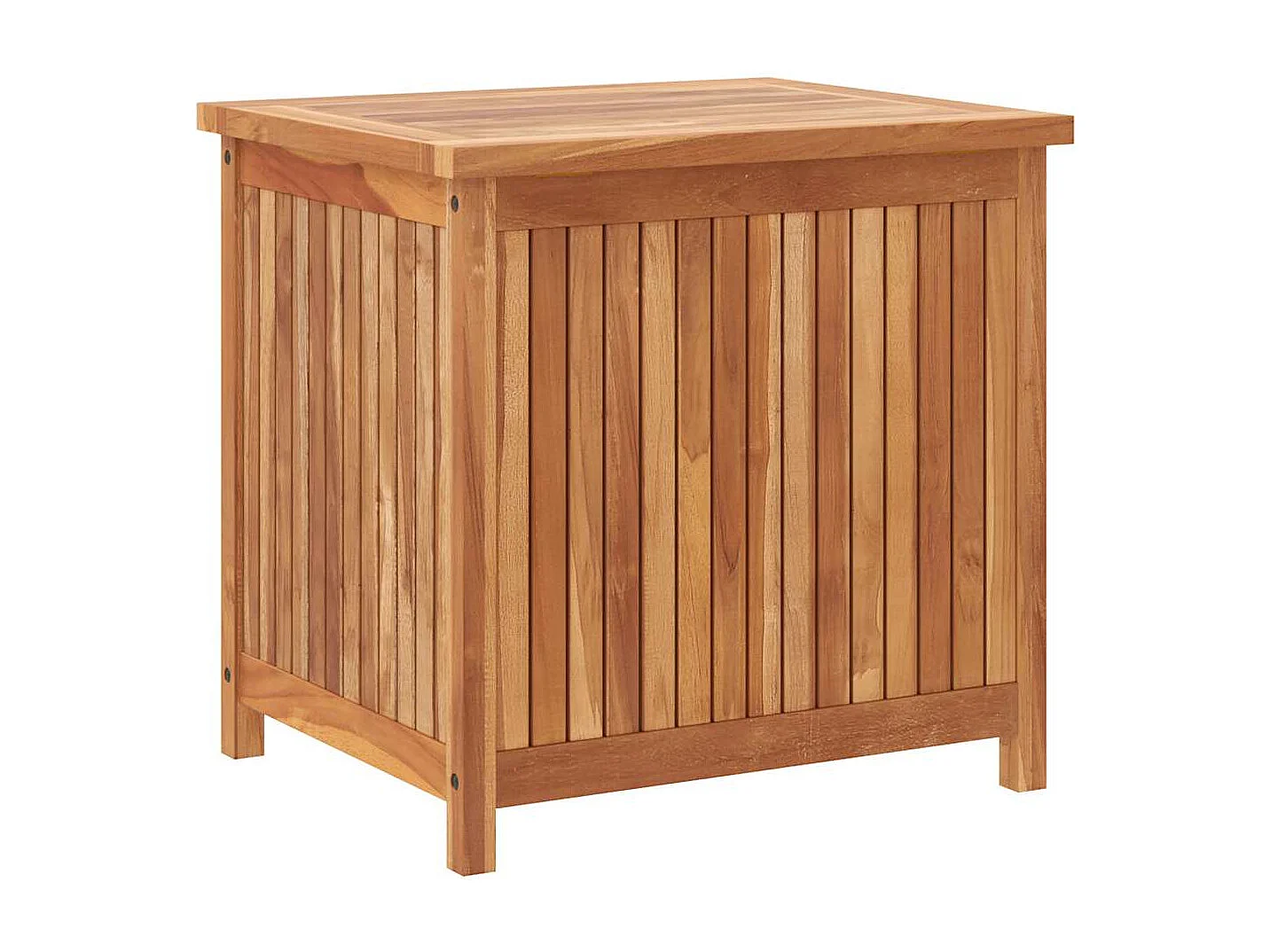 Baule da Giardino 60x50x58 cm in Legno Massello di Teak