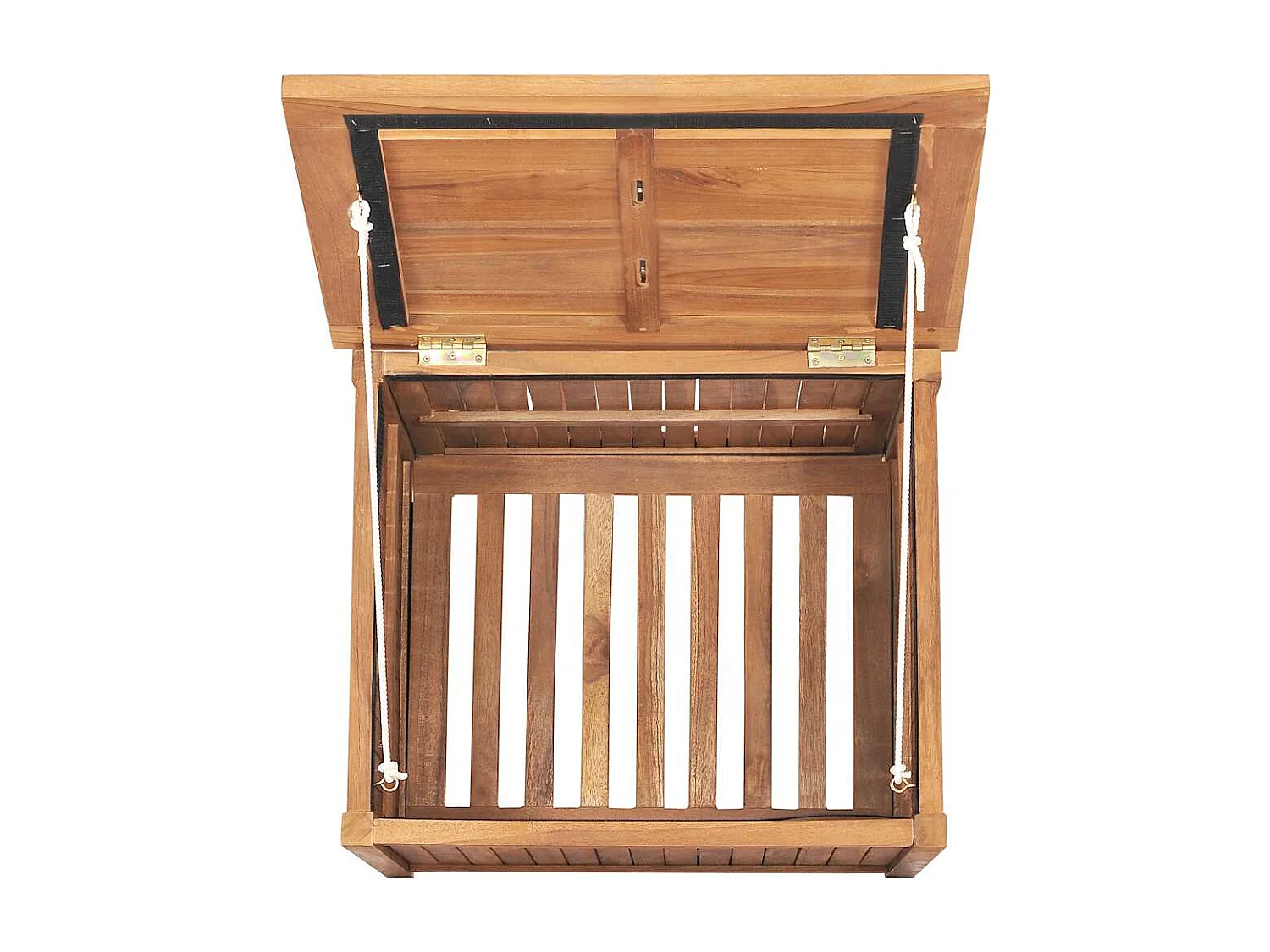 Baule da Giardino 60x50x58 cm in Legno Massello di Teak