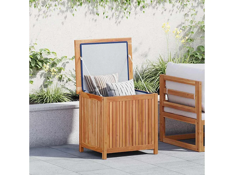 Boîte de rangement de jardin 60x50x58 cm Bois de teck solide