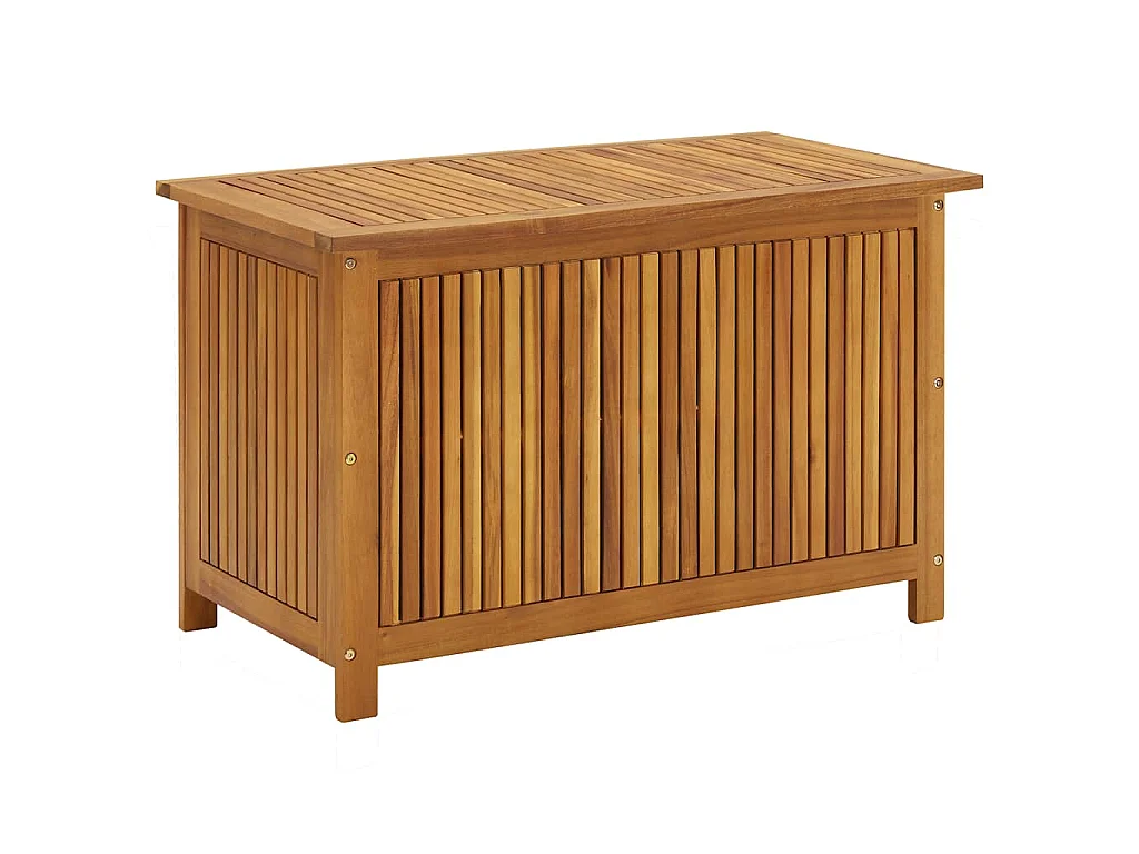 Boîte de rangement de jardin 90x50x58 cm bois d'acacia massif