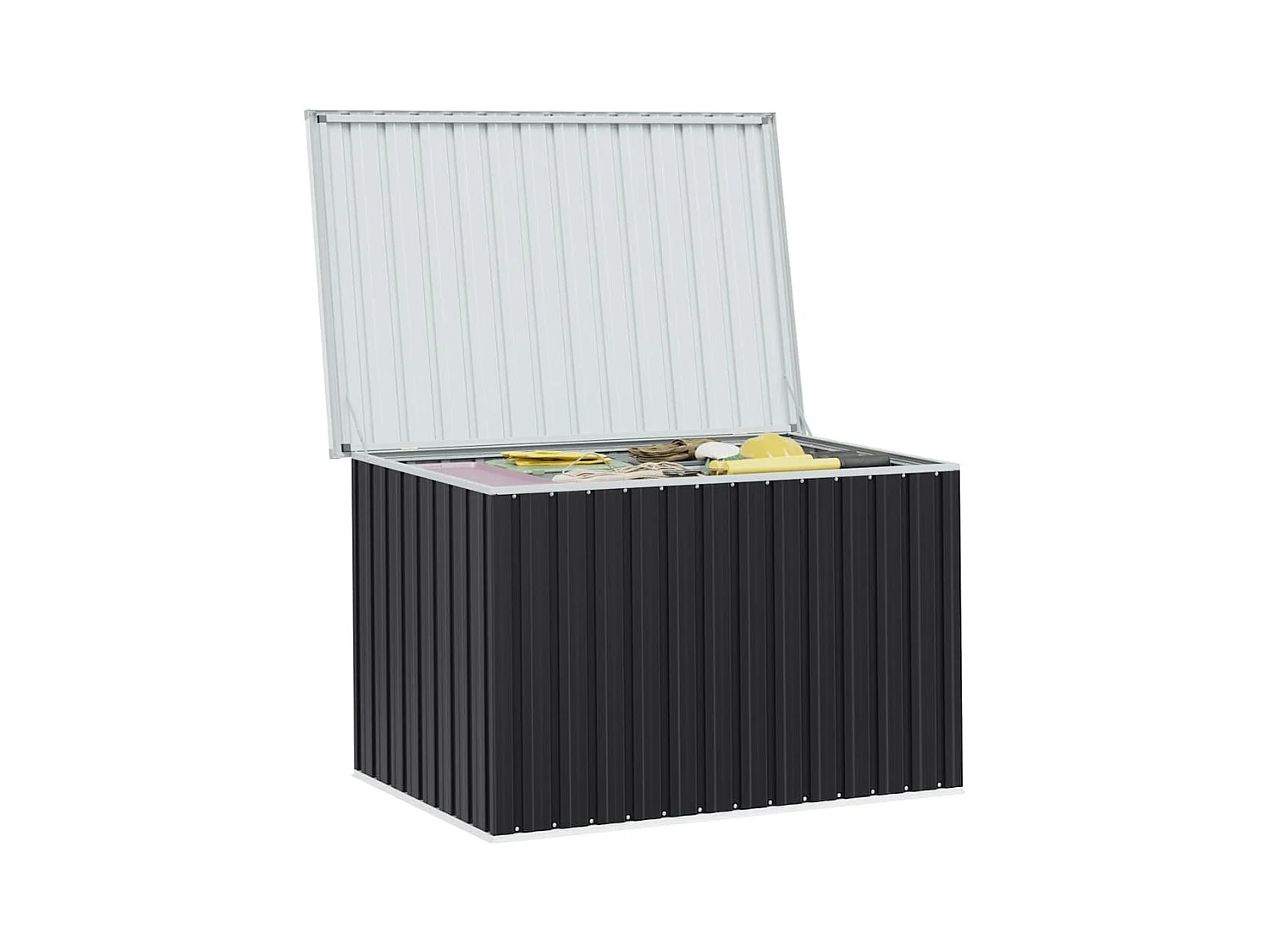 Boîte de rangement de jardin Anthracite 149x99x93 cm