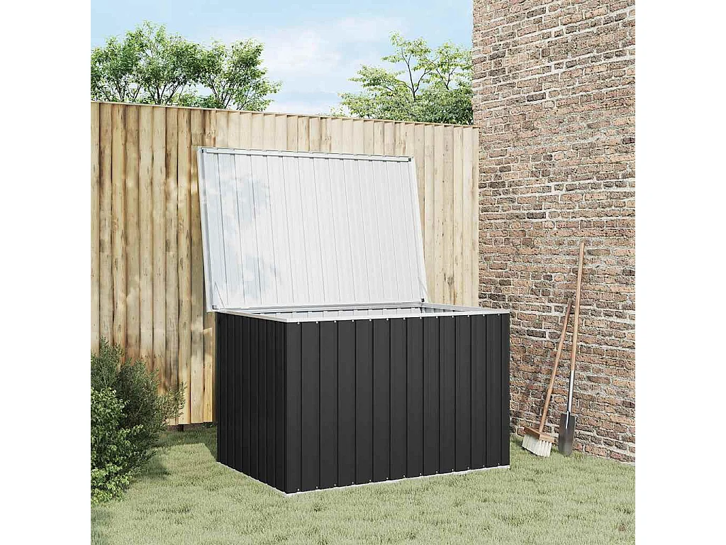 Baule da Giardino Antracite 149x99x93 cm