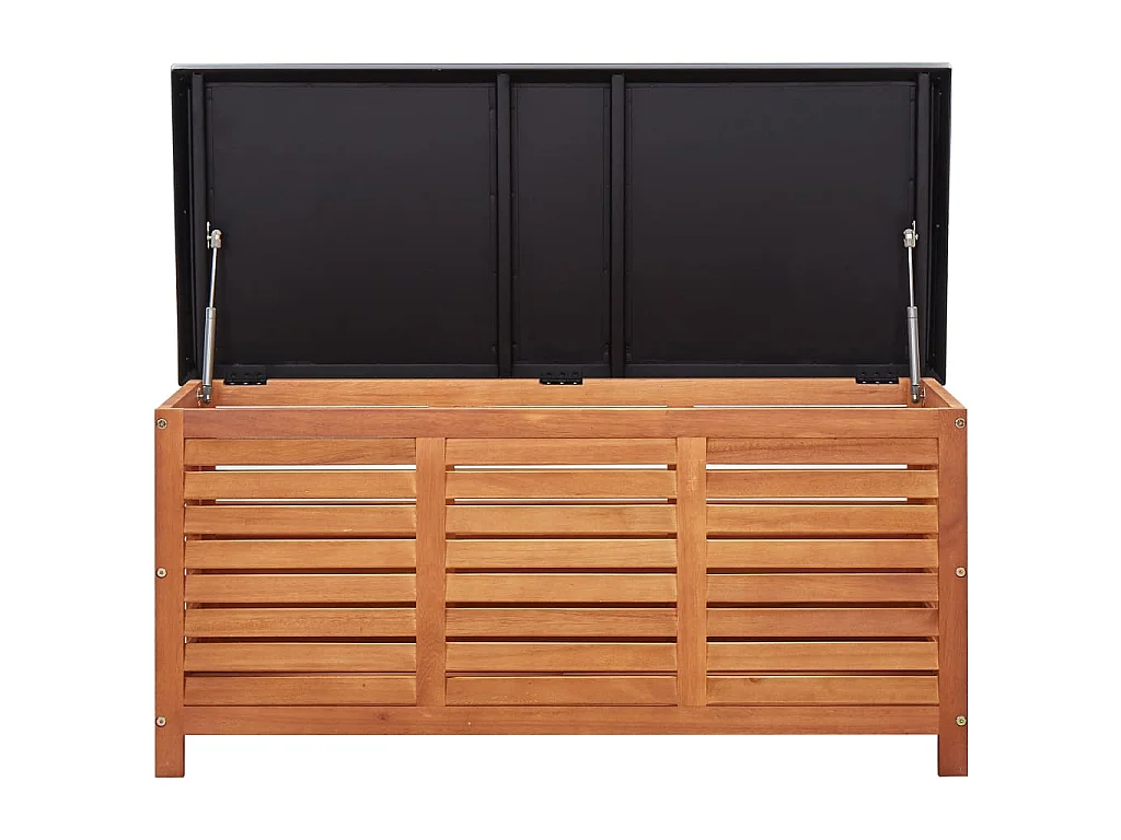 Boîte de rangement de jardin 117x50x55 cm Eucalyptus solide