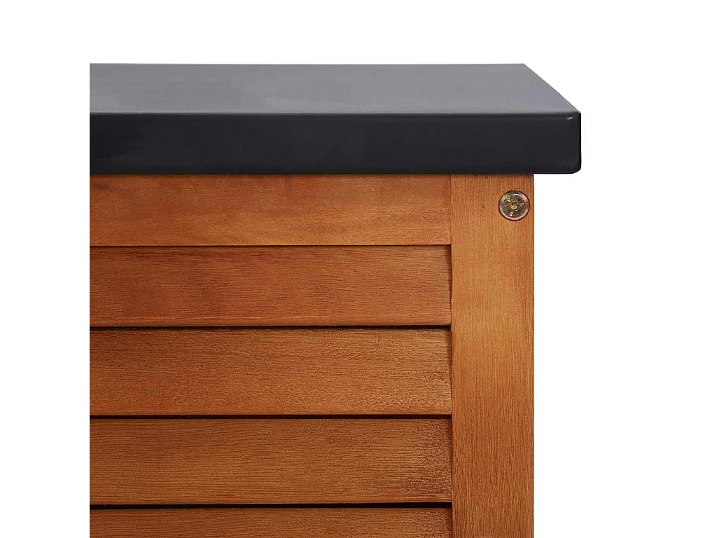 Boîte de rangement de jardin 117x50x55 cm Eucalyptus solide
