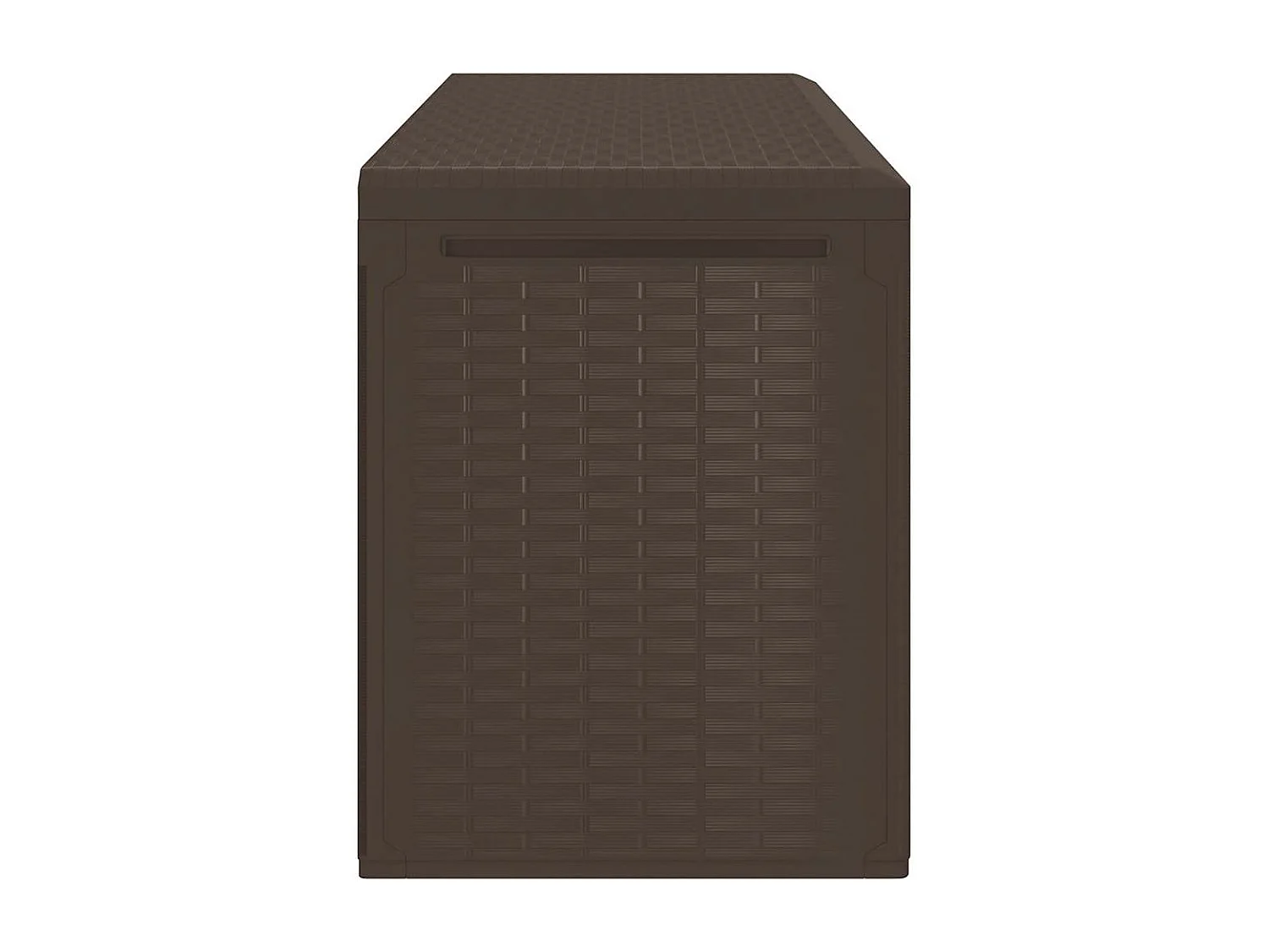 Boîte de rangement de jardin Marron 114x47x60 cm