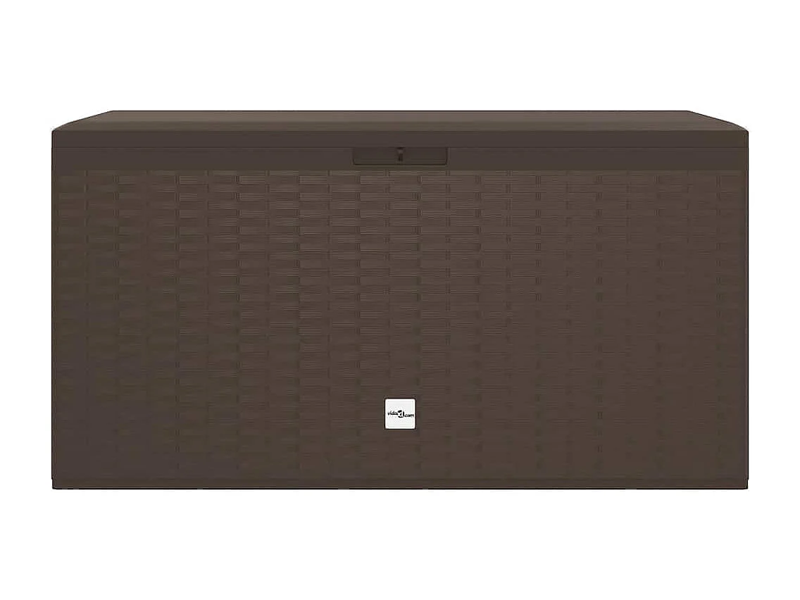 Boîte de rangement de jardin Marron 114x47x60 cm