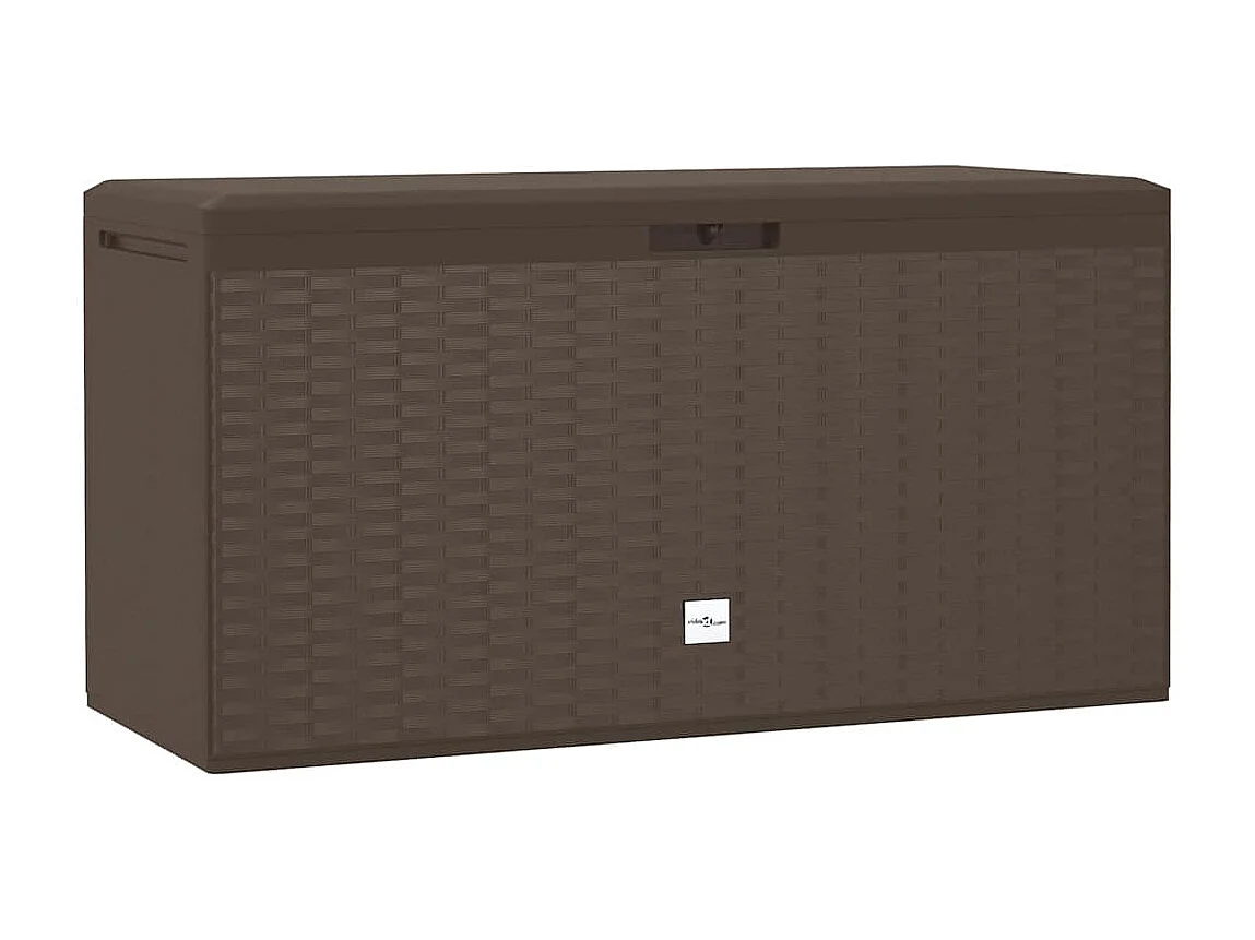 Boîte de rangement de jardin Marron 114x47x60 cm