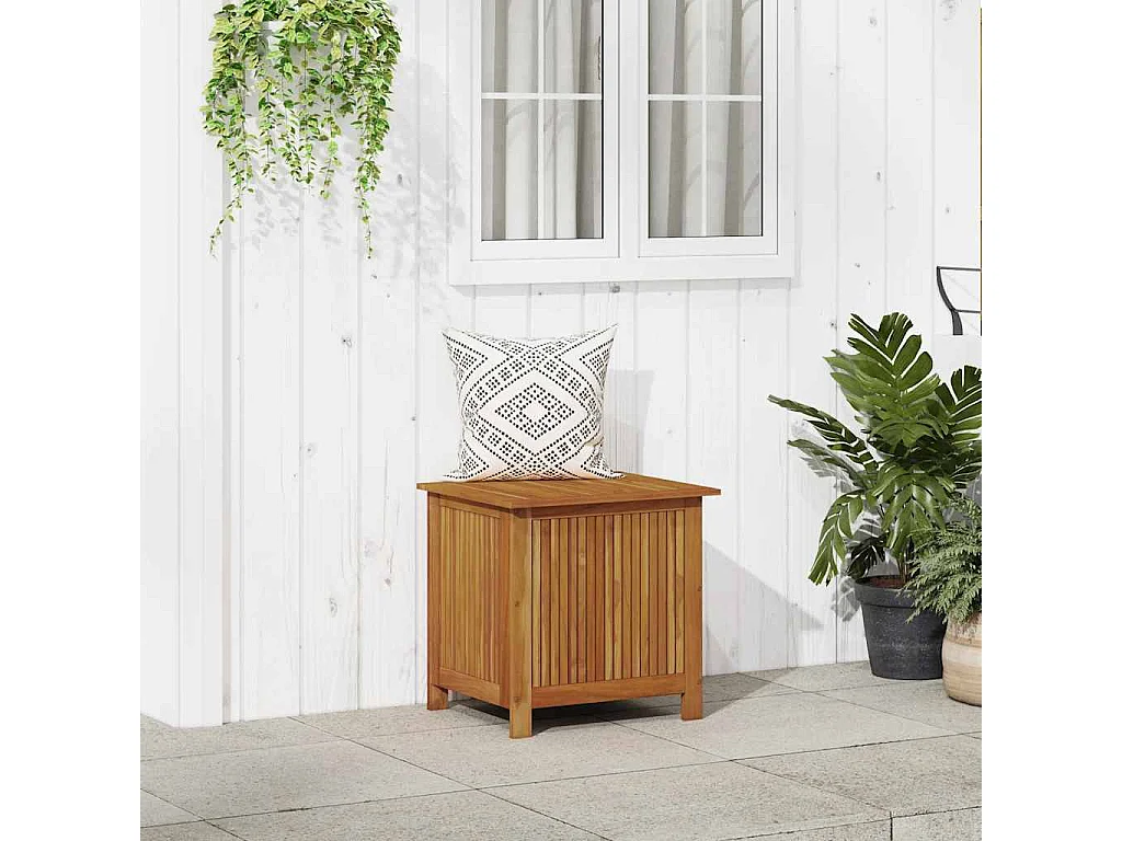Boîte de rangement de jardin 60x50x58 cm Bois d'acacia solide