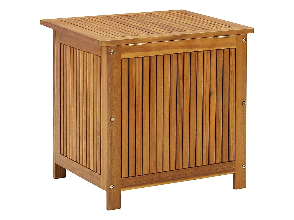 Boîte de rangement de jardin 60x50x58 cm Bois d'acacia solide