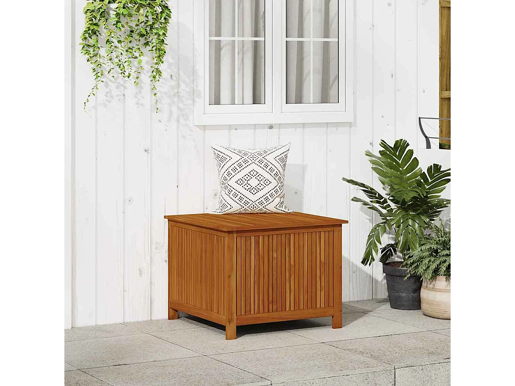 Garten-Aufbewahrungsbox 75x75x58 cm Massivholz Akazie