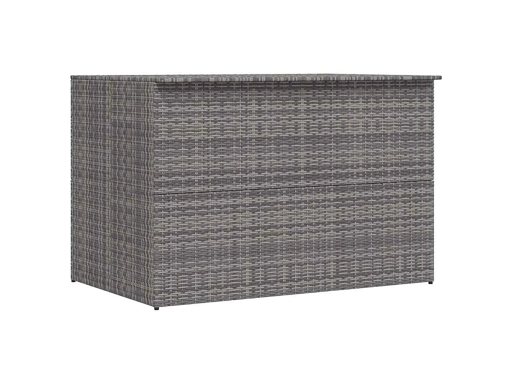 Baule da Giardino Grigio 150x100x100 cm in Polyrattan