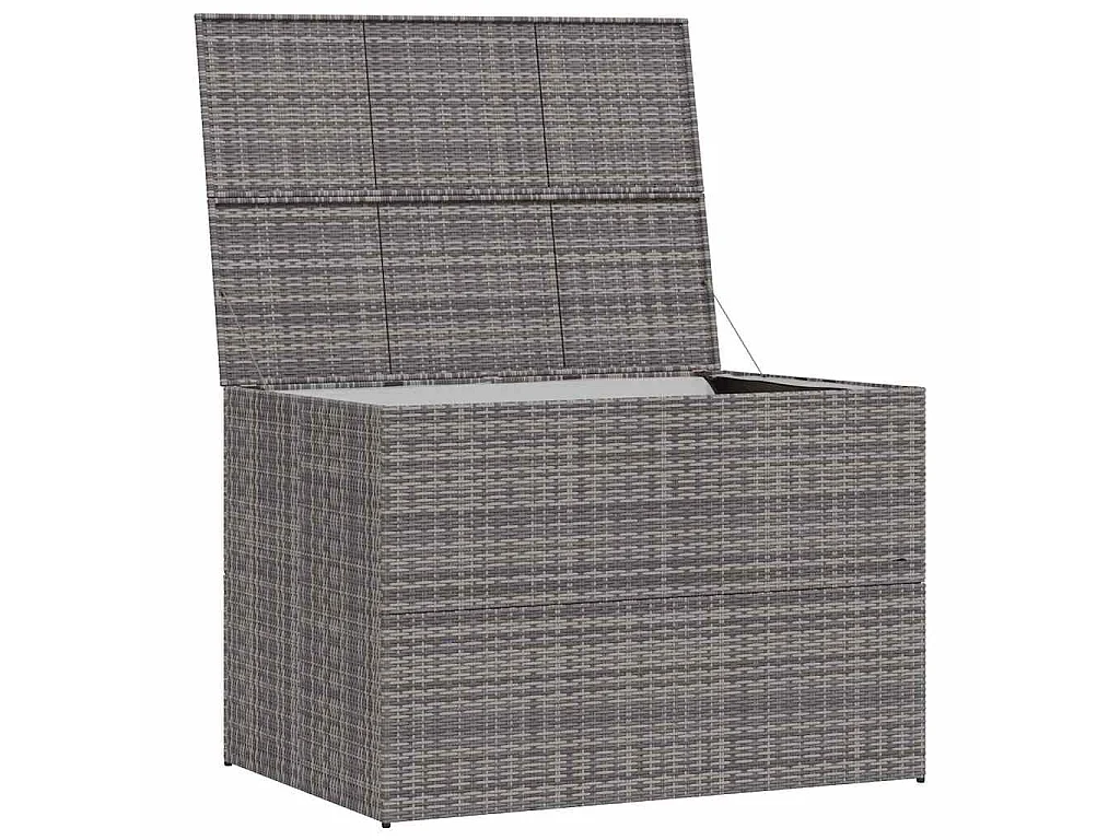 Baule da Giardino Grigio 150x100x100 cm in Polyrattan