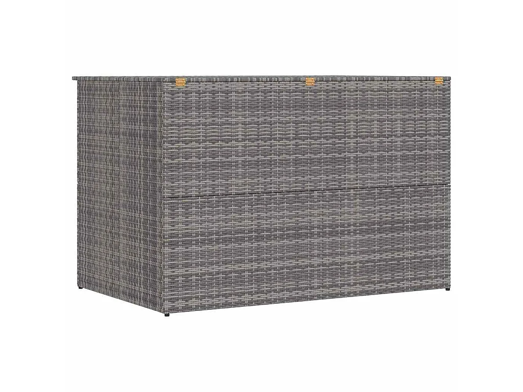 Baule da Giardino Grigio 150x100x100 cm in Polyrattan