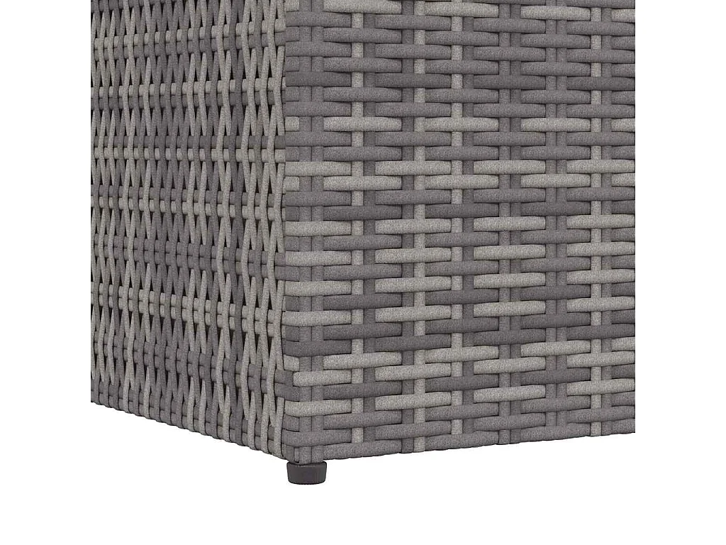 Baule da Giardino Grigio 150x100x100 cm in Polyrattan