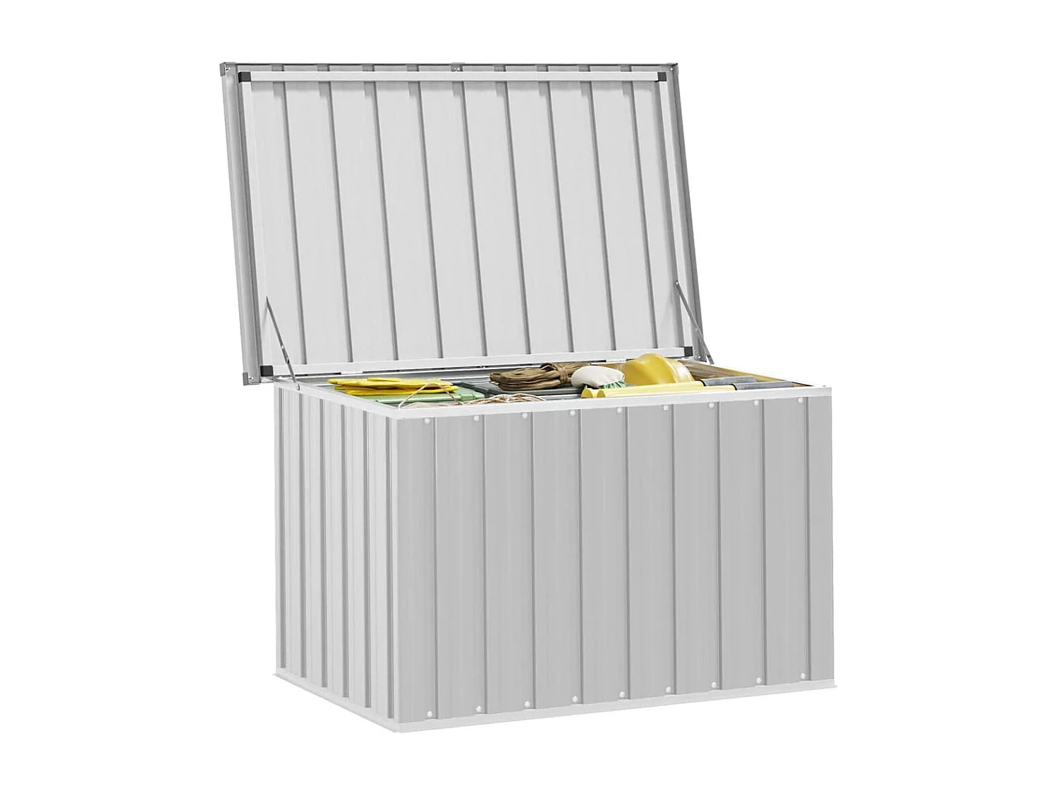 Boîte de rangement de jardin Gris 109x67x65 cm