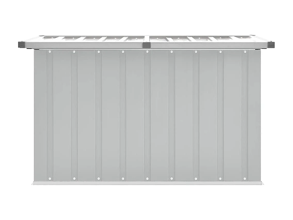 Caixa de arrumação para jardim 109x67x65 cm cinzento