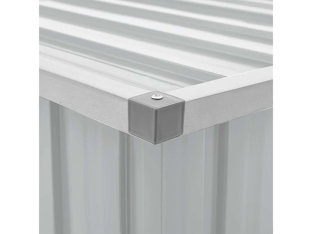 Caixa de arrumação para jardim 109x67x65 cm cinzento