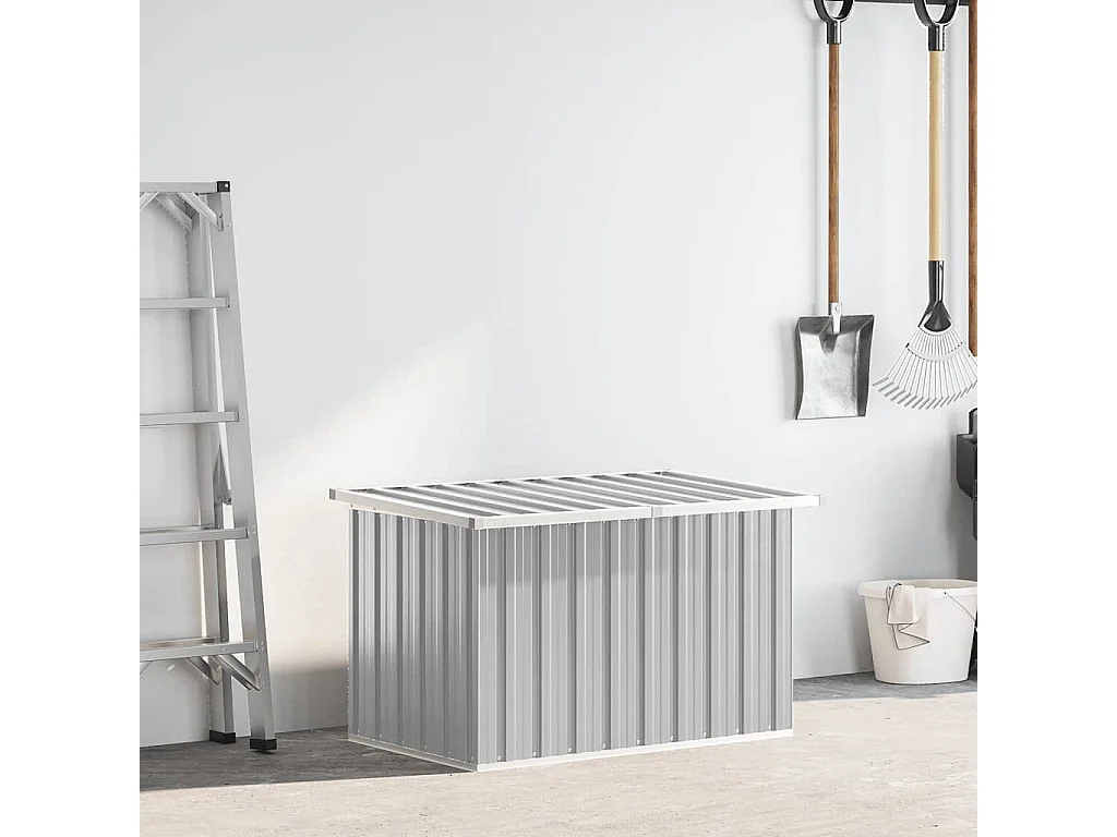 Boîte de rangement de jardin Gris 109x67x65 cm