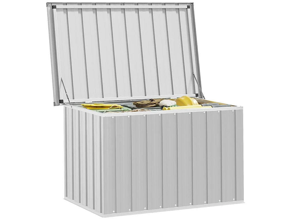 Boîte de rangement de jardin Gris 109x67x65 cm