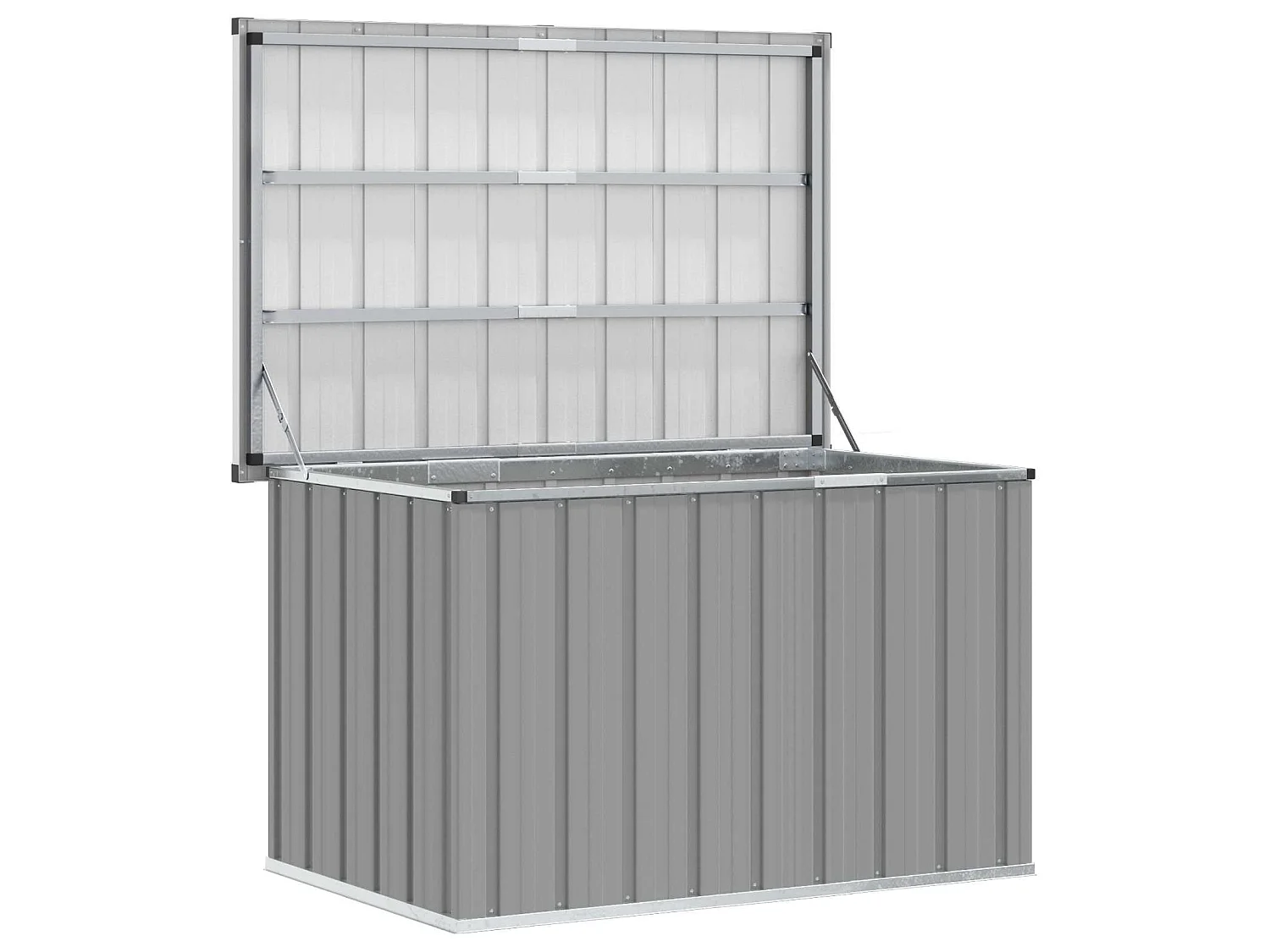 Boîte de rangement de jardin Gris 109x67x65 cm