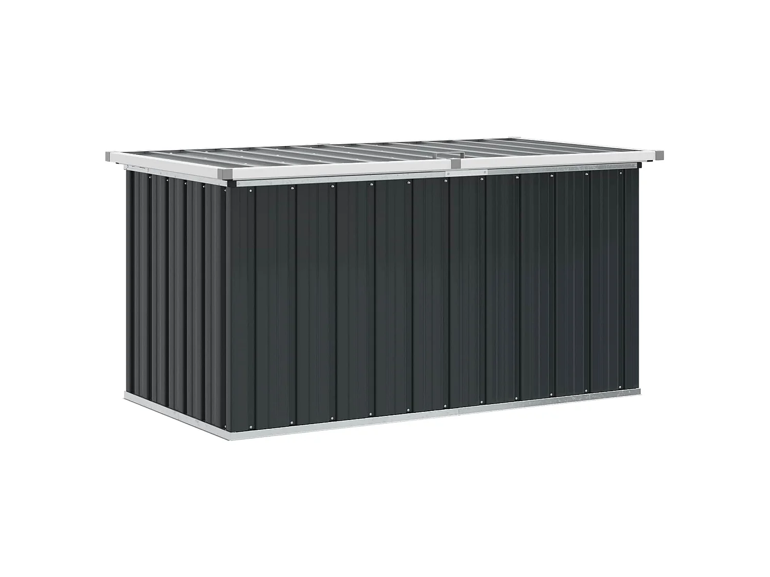 Baule da Giardino Antracite 129x67x65 cm
