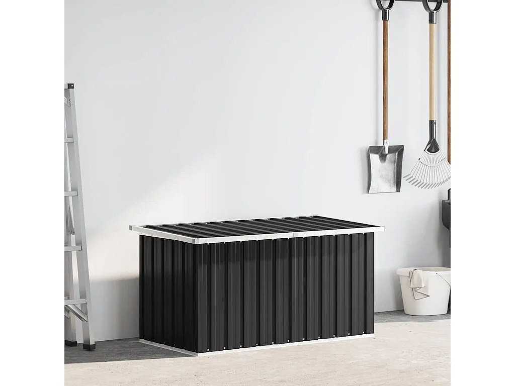 Baule da Giardino Antracite 129x67x65 cm