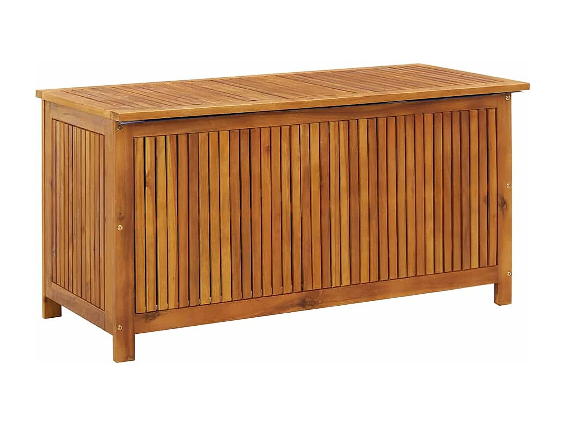 Caja de almacenaje de jardín madera maciza acacia 113x50x58 cm