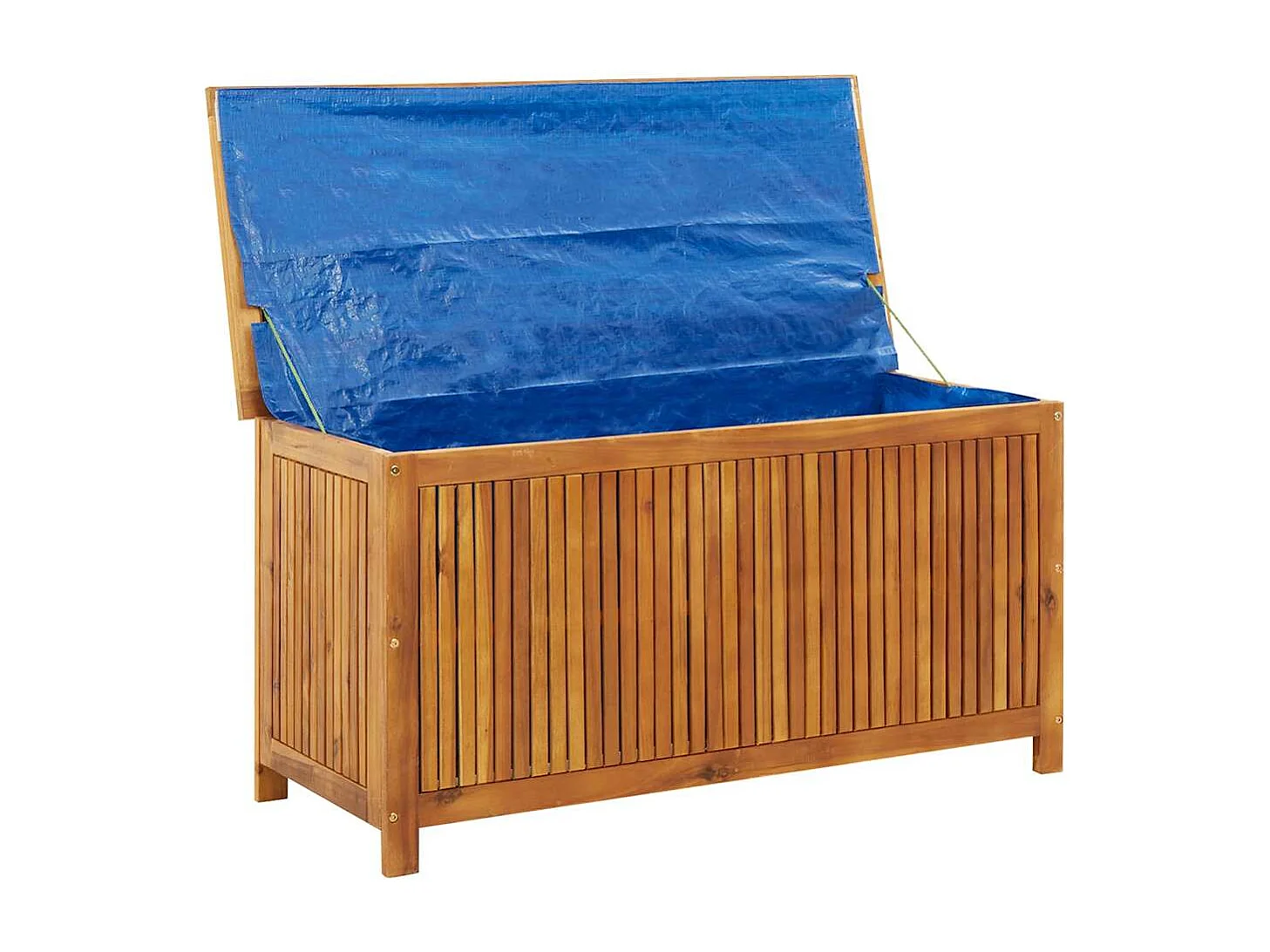 Caja de almacenaje de jardín madera maciza acacia 113x50x58 cm