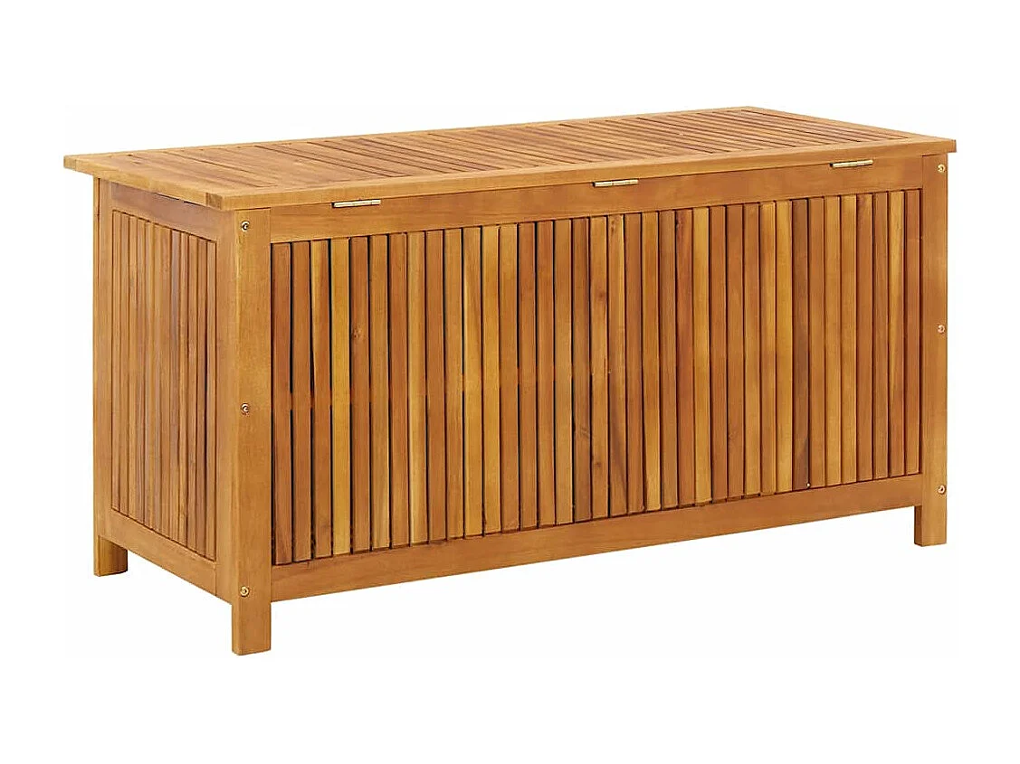 Caja de almacenaje de jardín madera maciza acacia 113x50x58 cm