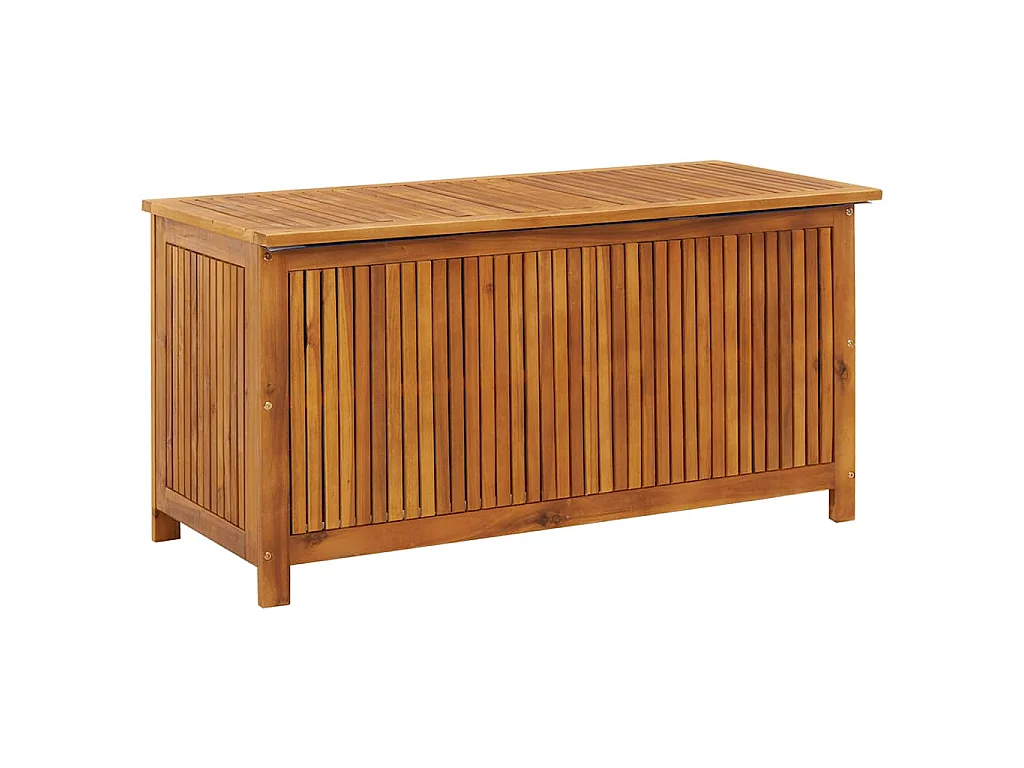 Boîte de rangement de jardin 113x50x58 cm Bois d'acacia solide
